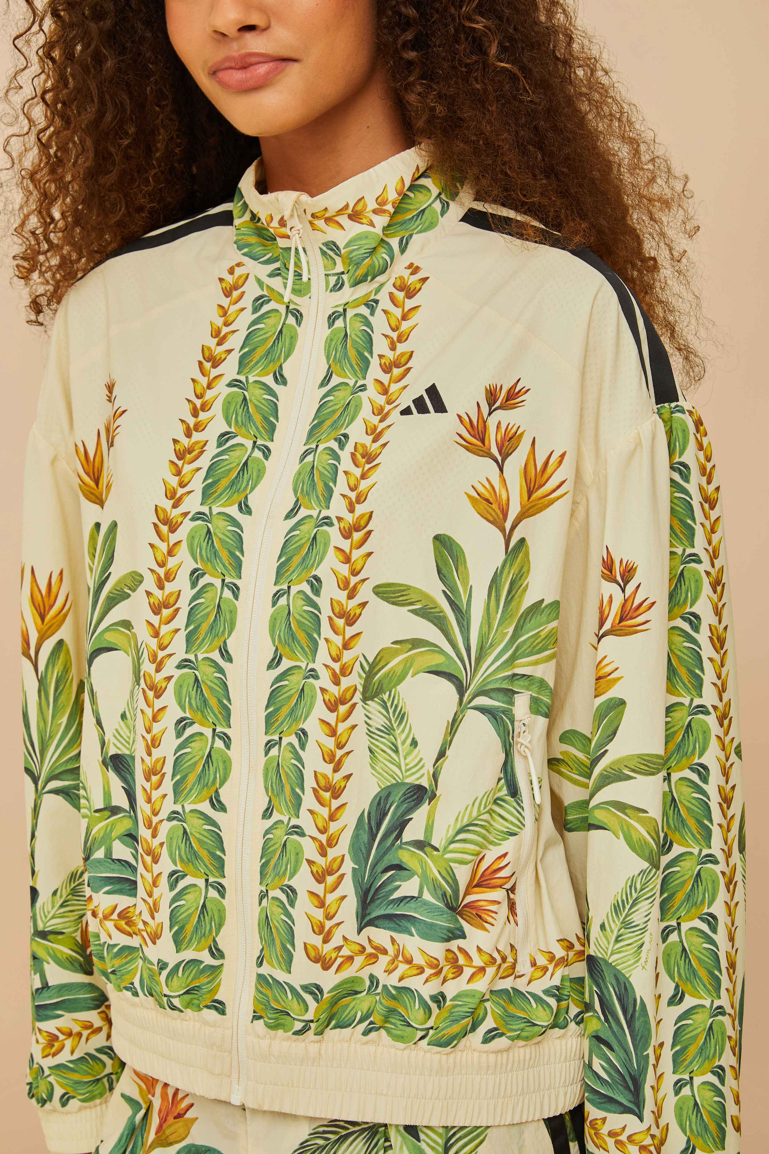 Adidas Tropical Breeze Cream White Jacket - Image 3