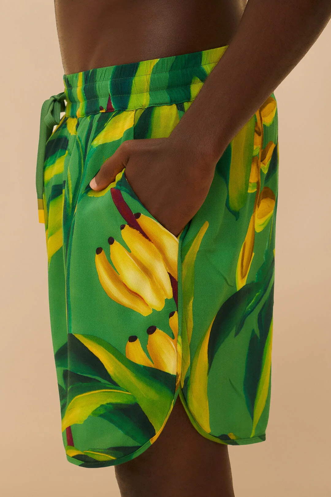 Green Banana Aquarela LENZING™ ECOVERO™ Viscose Shorts - Image 4
