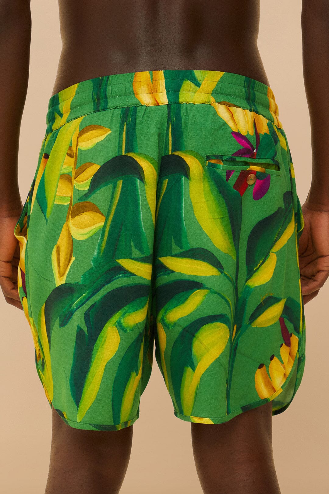 Green Banana Aquarela LENZING™ ECOVERO™ Viscose Shorts - Image 5