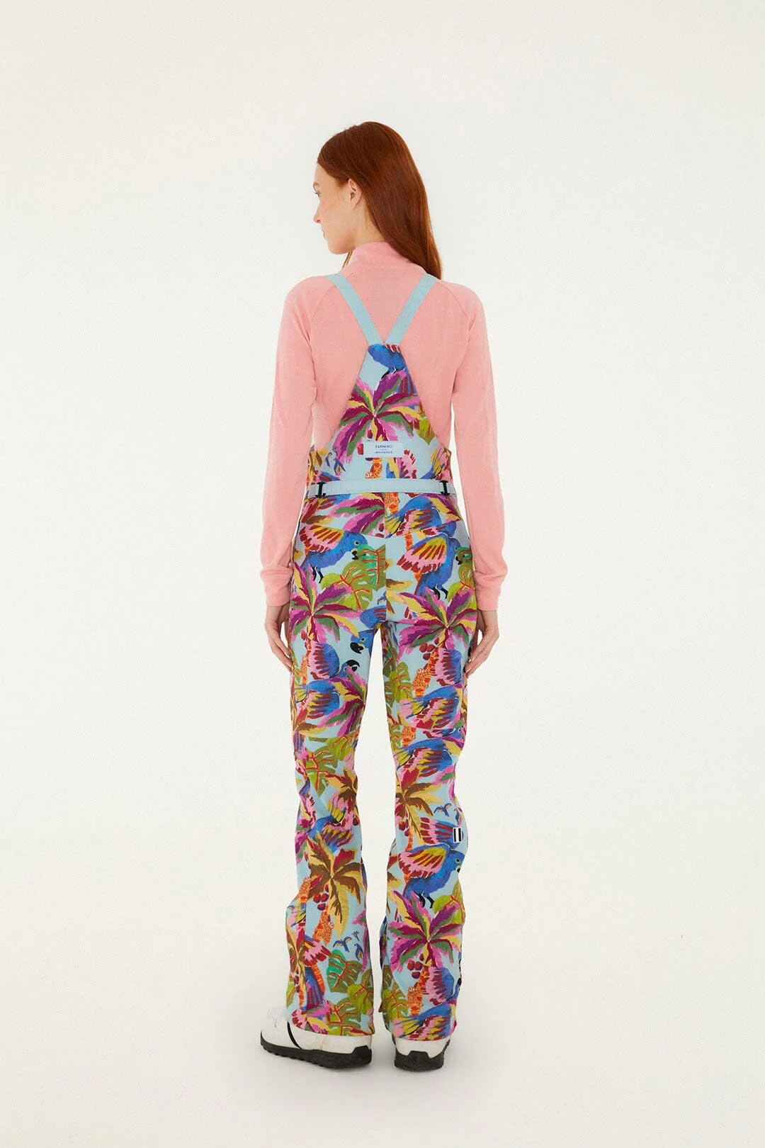 Blue Macaw Suspenders Ski Pants - Image 3