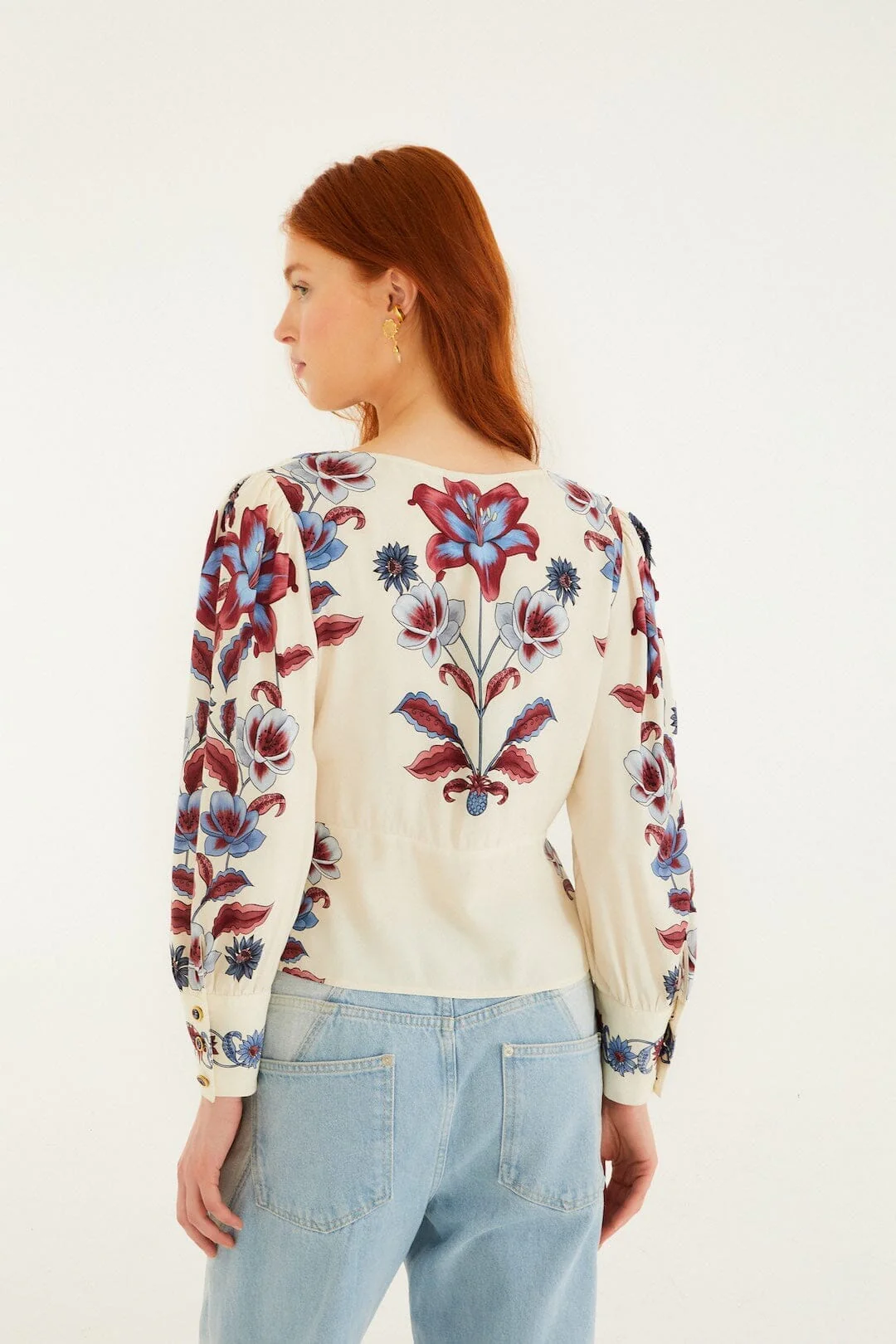Off-White Malu Winter Buttoned Long Sleeve Blouse - Image 3