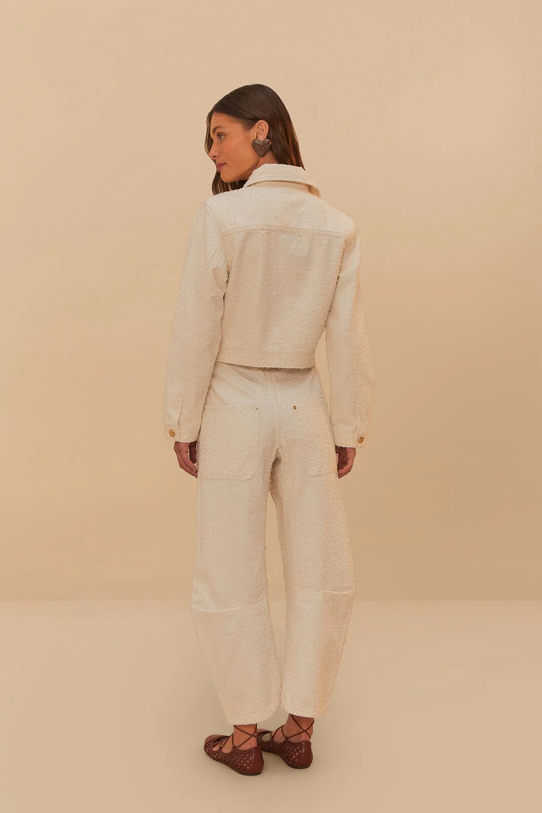 Off-White Twill Laser Carpenter Pants - Image 4