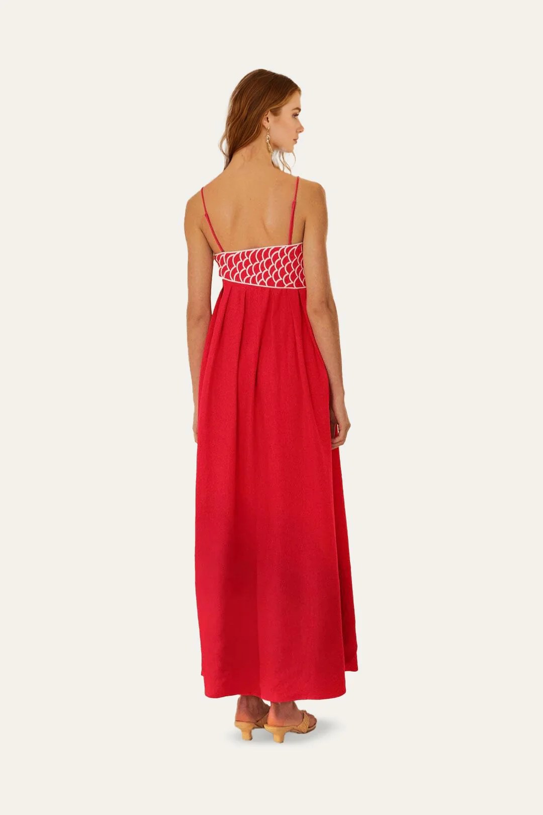 Red Fish Top Maxi Dress - Image 3